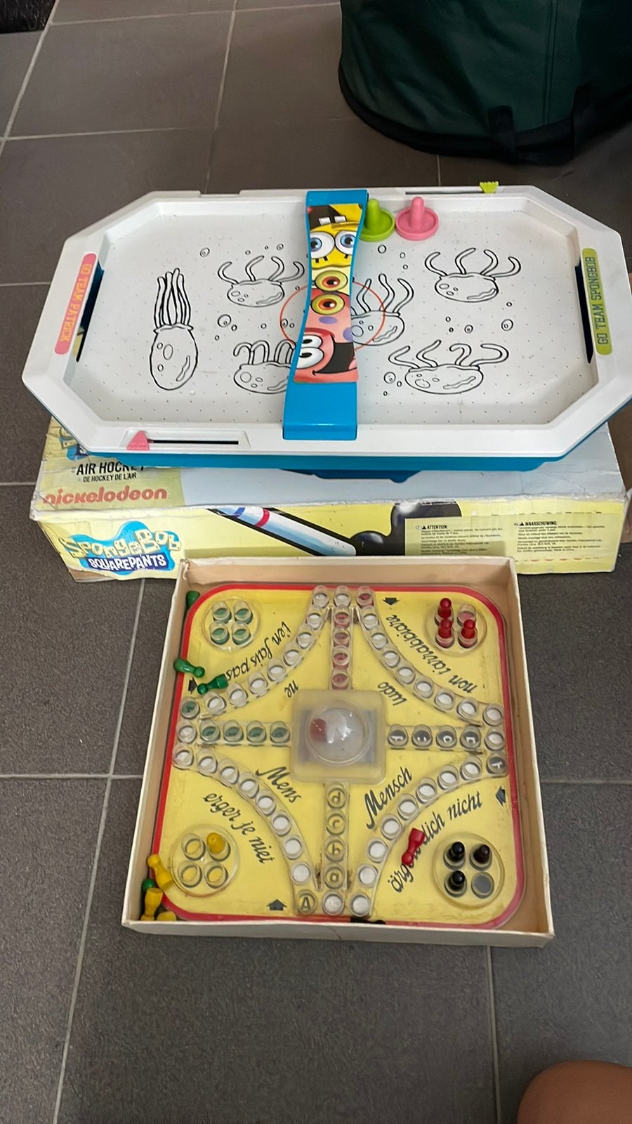 Sponge bob en mens erger je niet, Ophalen of Verzenden, Gebruikt