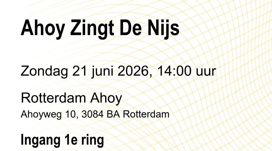 Ahoy Zingt De Nijs, Twee personen