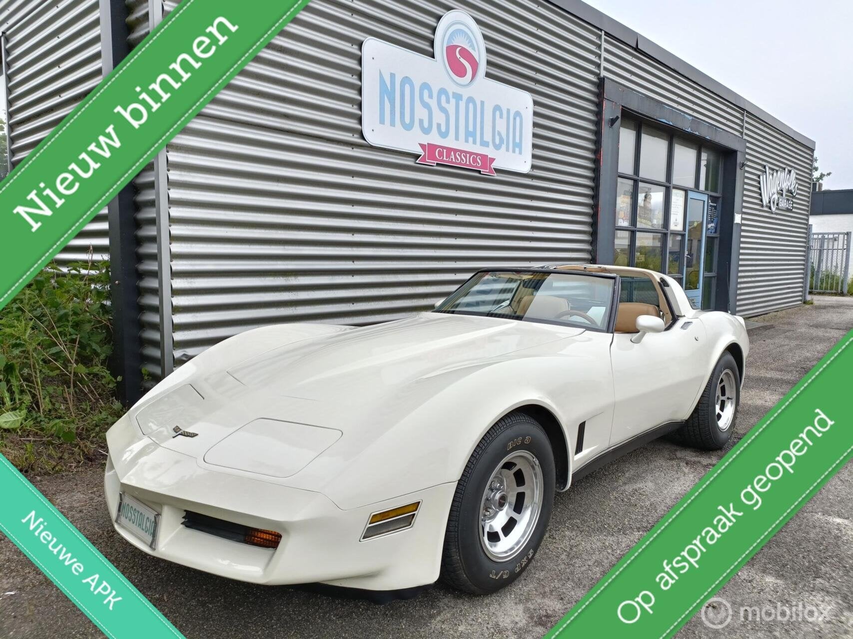 Erg mooie, originele Chevrolet C3 Corvette van 1980, Auto's, Automaat, Achterwielaandrijving, Chevrolet, Wit