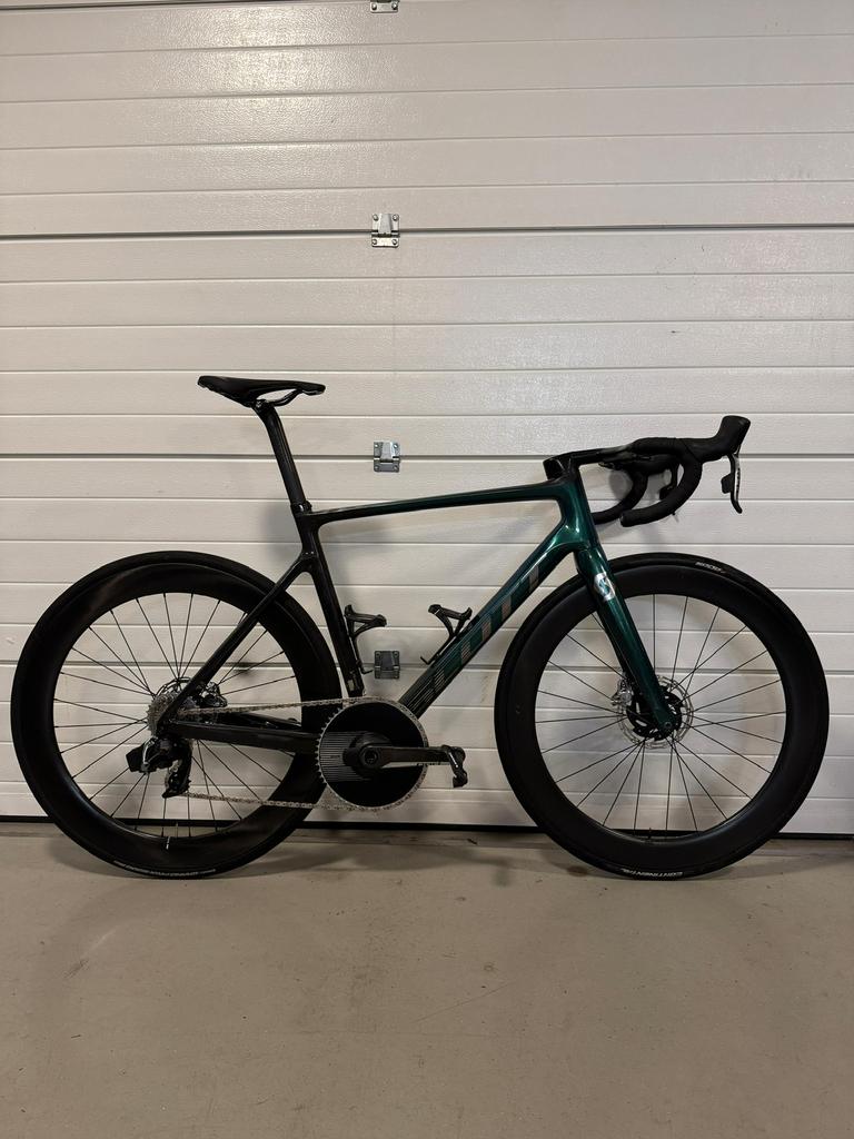 Scott addict carbon racefiets sram red axs maat L 56, Carbon, Zo goed als nieuw, Meer dan 20 versnellingen, 53 tot 57 cm