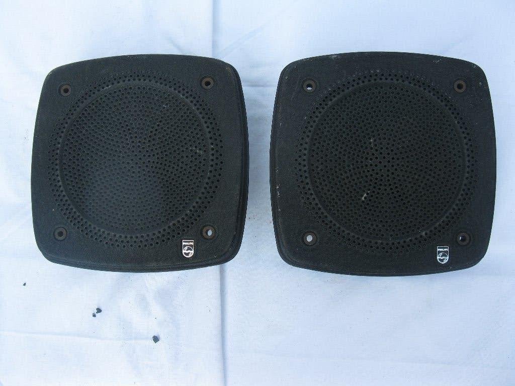 Vintage inbouwluidsprekers speakers voor oldtimer PHILIPS, Auto diversen, Ophalen of Verzenden