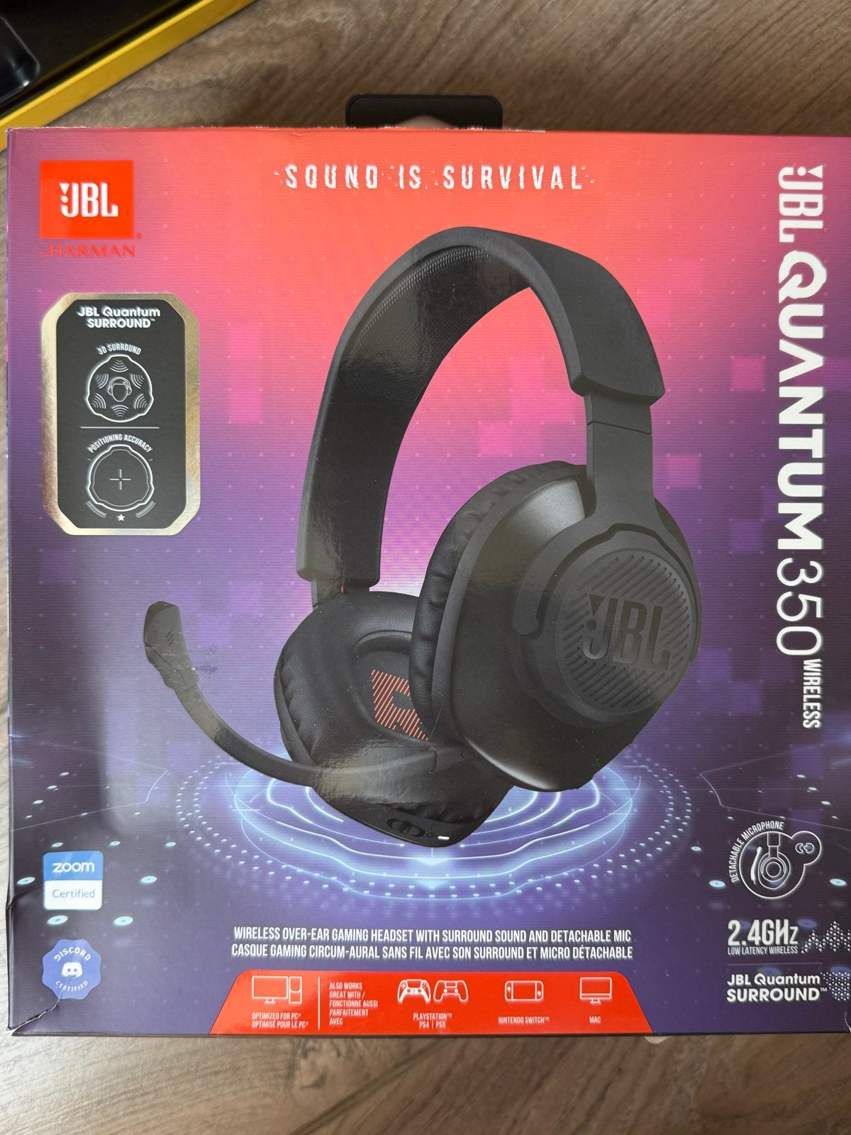 JBL Quantum 350 Wireless Gaming Headset - Nieuw (Open Doos), Gaming, Duitsland, JBL, Nieuw