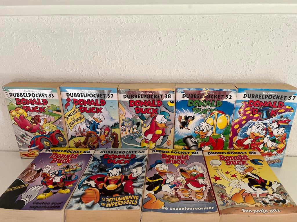 Donald Duck Dubbelpockets - 9 Boeken, Meerdere stripboeken, Ophalen, Gelezen
