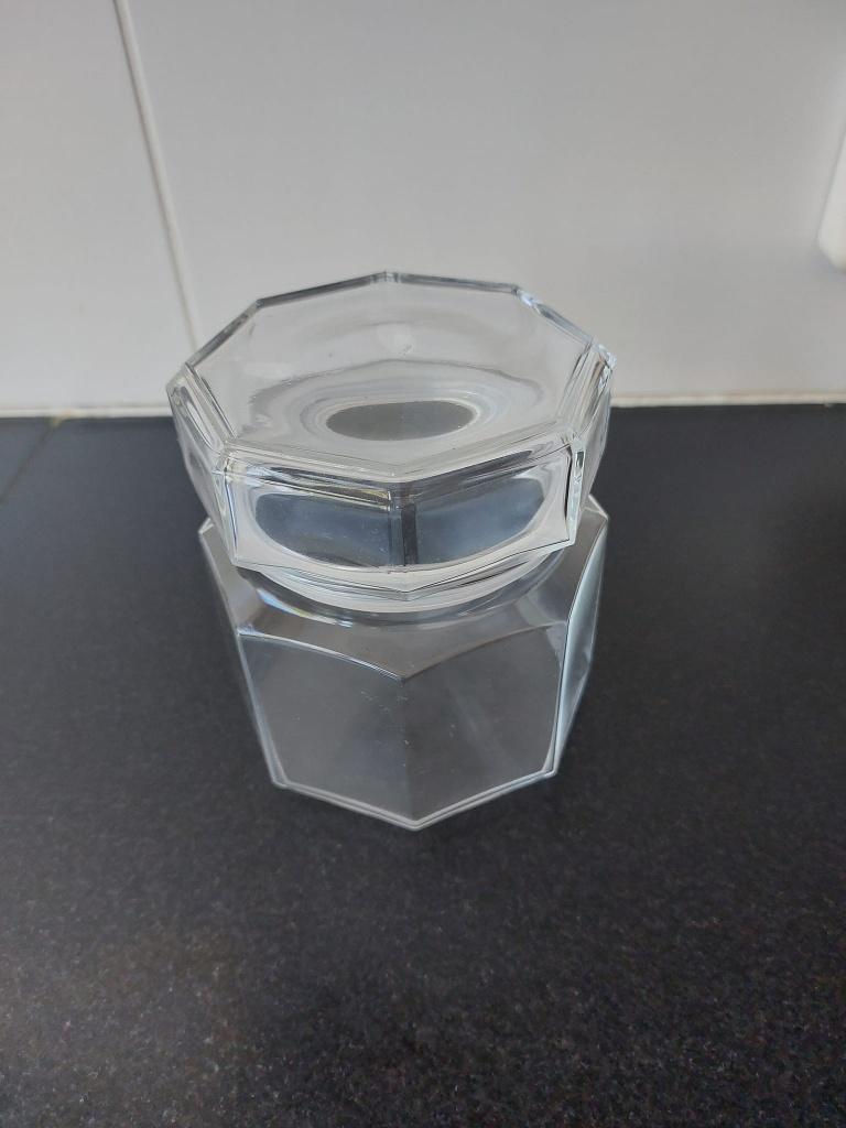 Glazen snoep/drop pot, Ophalen, Zo goed als nieuw, Glas