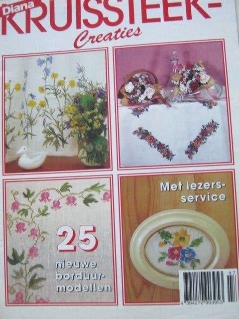 Borduurblad vol patronen zie foto`s  nr 9692, Verzenden, Nieuw, Handborduren, Patroon