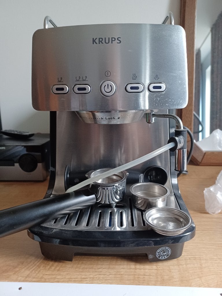 krups espresso apparaat, Ophalen of Verzenden, Zo goed als nieuw, Espresso apparaat, Gemalen koffie