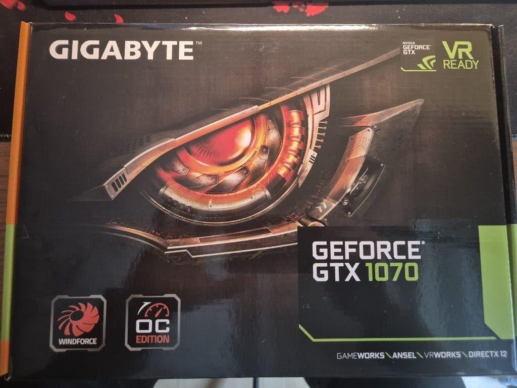 Gigabyte GeForce GTX 1070 OC Edition Grafische Kaart, PCI-Express 3, HDMI, Ophalen of Verzenden, Nvidia