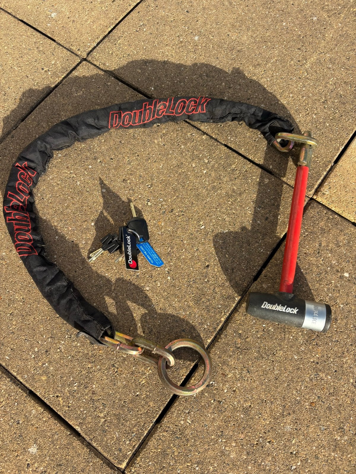 DoubleLock Kettingslot 1.30 lang, Ophalen, Gebruikt