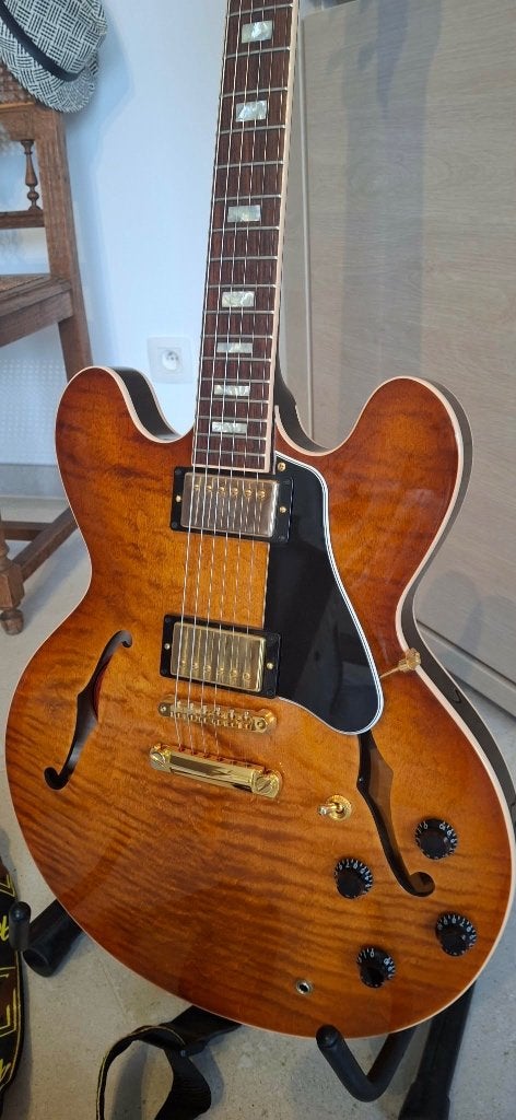 Gibson Memphis ES335 uit 2016, Ophalen of Verzenden, Zo goed als nieuw, Semi-solid body, Gibson