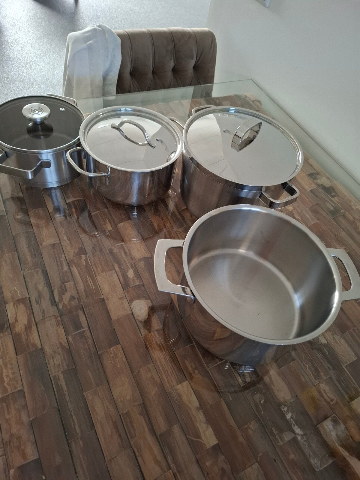 kookpannen, Ophalen of Verzenden, Gebruikt, Rvs