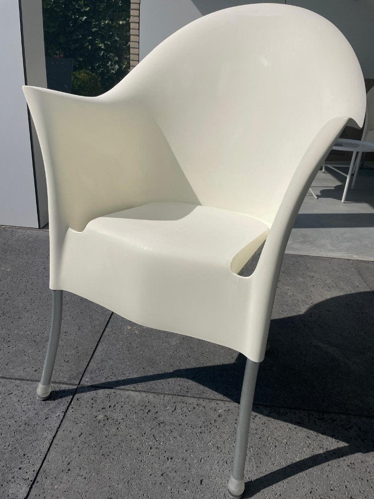 4 Leuke Disigner buiten stoelen van Lord yo, Ophalen of Verzenden, Gebruikt, Kunststof