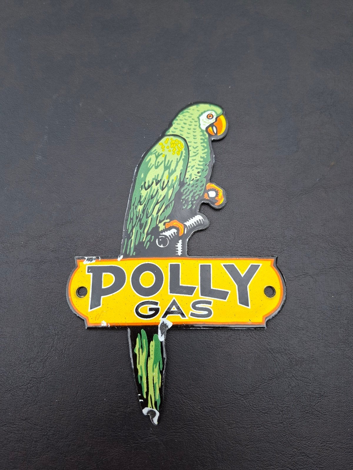 Emaille Polly Gas bordje, Antiek en Kunst, Antiek | Emaille, Ophalen of Verzenden