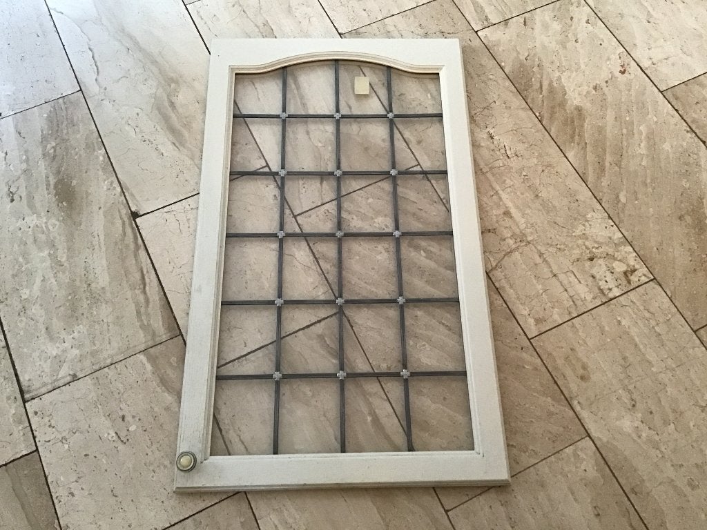 Keukenkastdeurtje glas in lood, Huis en Inrichting, Ophalen, Gebruikt, 100 tot 150 cm, 50 tot 100 cm