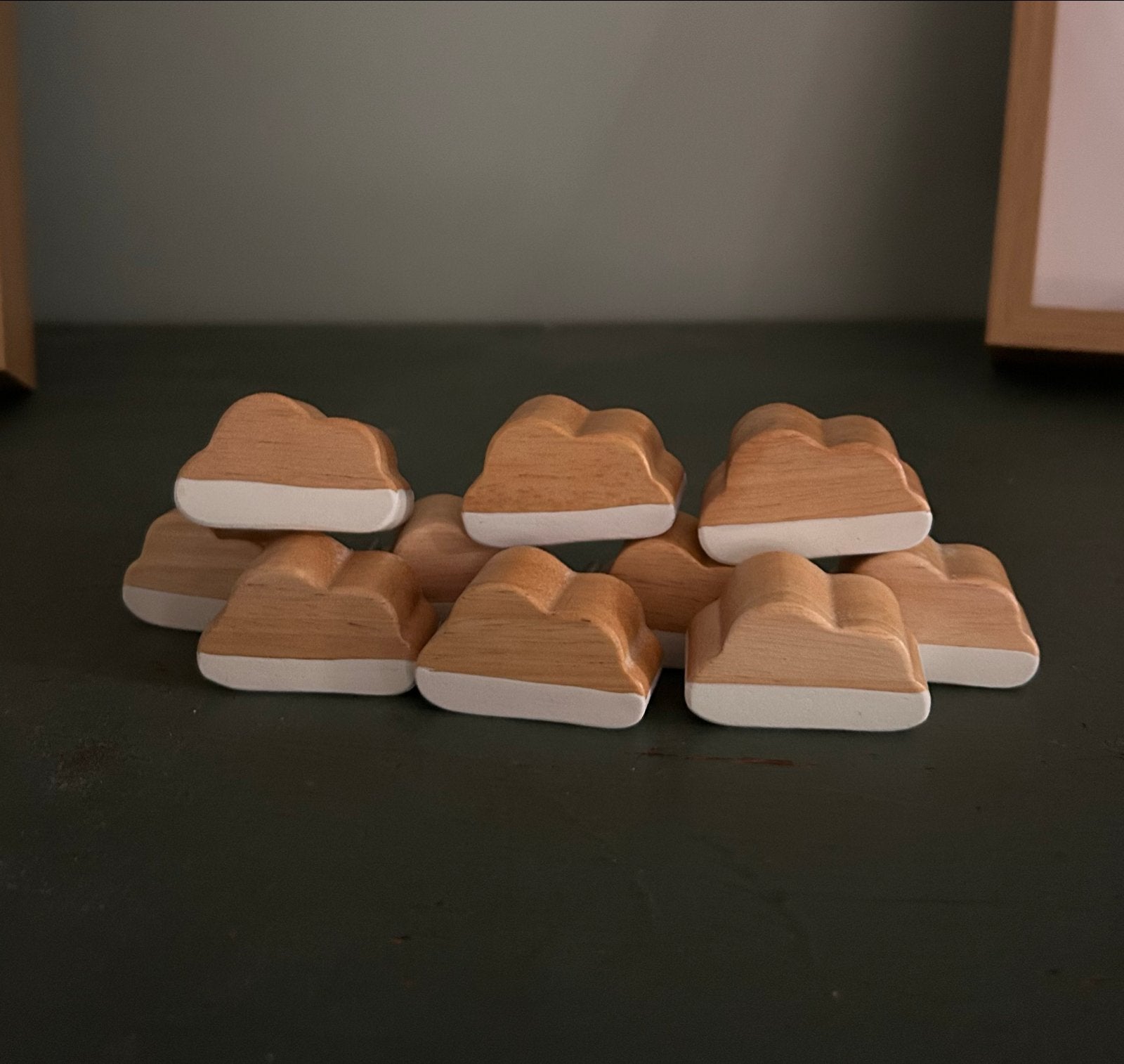 10 stuks Houten kastknoppen in wolk vorm, Huis en Inrichting, Ophalen of Verzenden, Nieuw