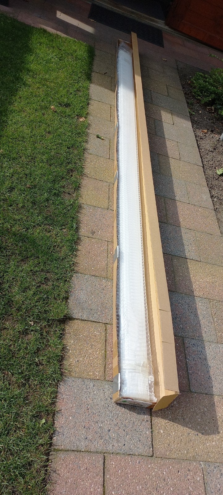 Nieuw plissé - Helder Wit (266.7x171.3 cm), Huis en Inrichting, Ophalen, Duo rolgordijn, Wit, Lichtdoorlatend