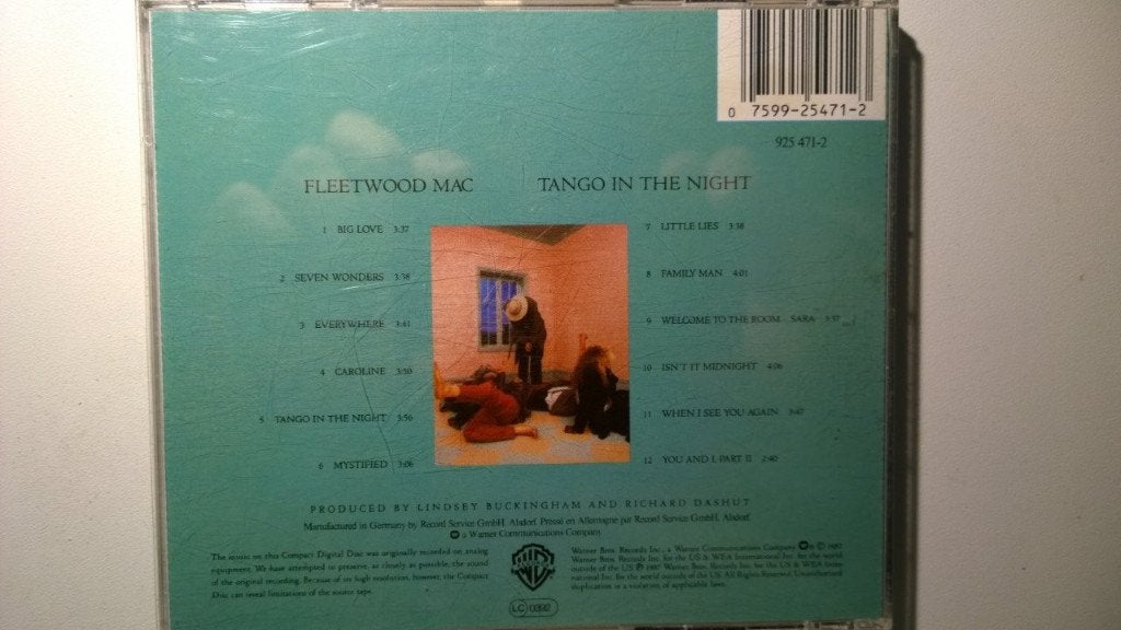 Fleetwood Mac - Tango In The Night, Ophalen of Verzenden, Zo goed als nieuw, Poprock, Album