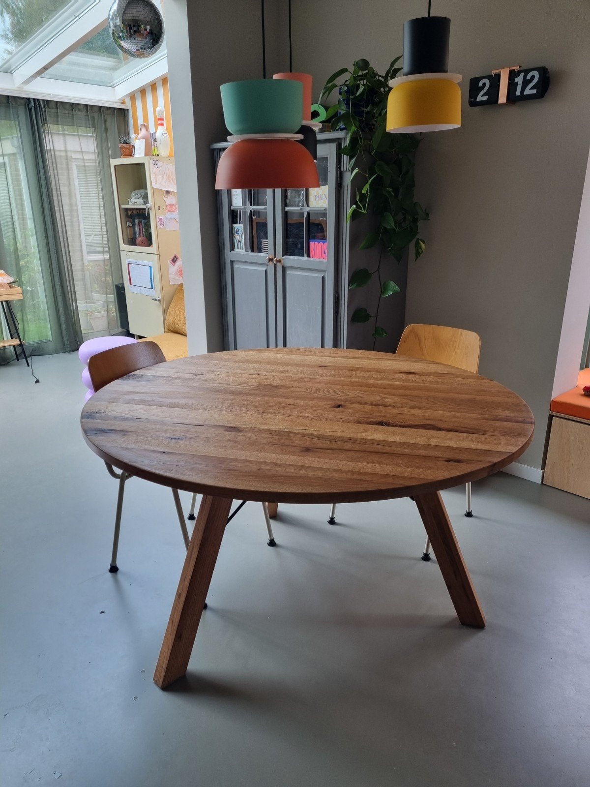 Bodilson Ray ronde eettafel 140 cm, Ophalen, Gebruikt, Rond, Overige houtsoorten
