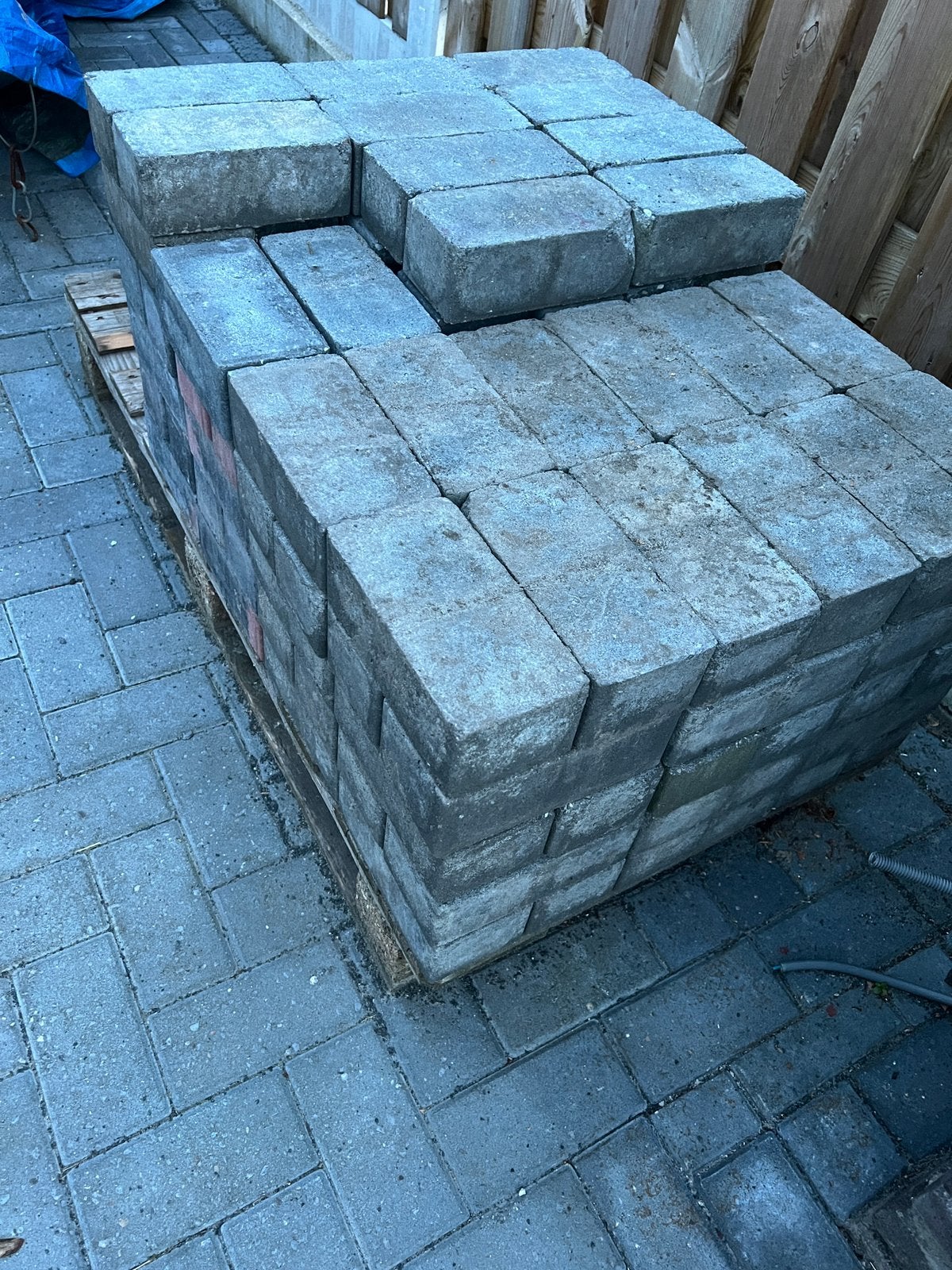 Klinkers antraciet 8cm dik +/- 3m2, Tuin en Terras, Tegels en Klinkers, Ophalen, Zo goed als nieuw, Beton, Klinkers