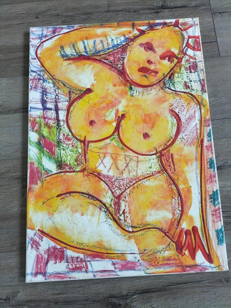 Naakt" van de Nederlandse kunstschilder Jacob Kanbier, Ophalen