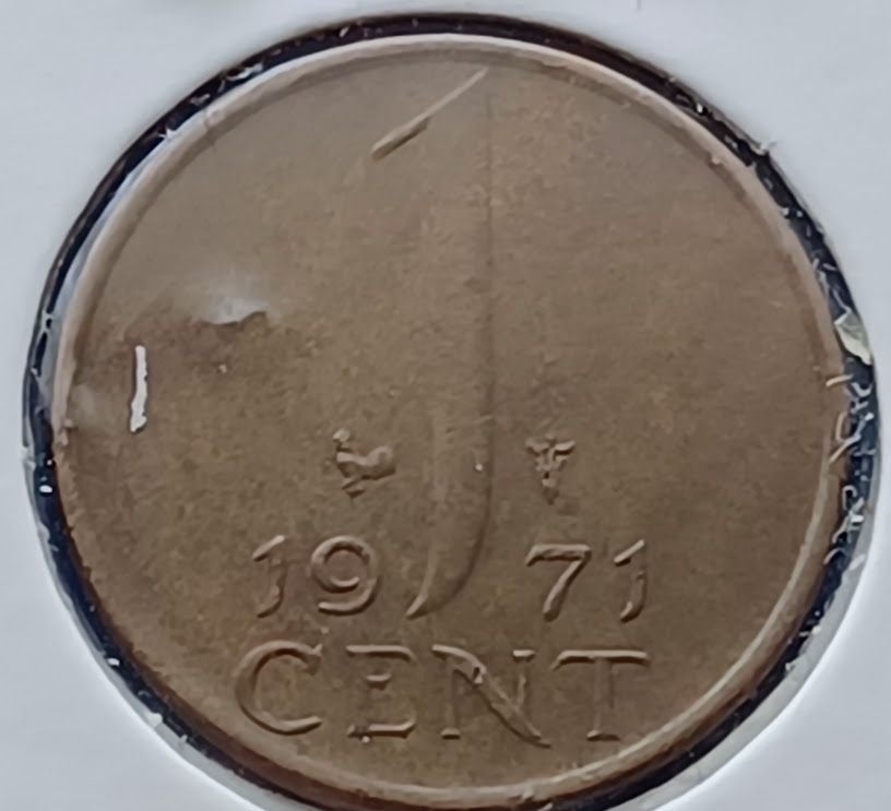 1 cent 1971 Juliana UNC, Verzenden, Koningin Juliana, 1 cent, Losse munt