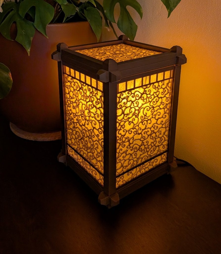 Japanse tafellamp in Japanse stijl, Kunststof, Overige merken, 25 cm, Overige stijlen