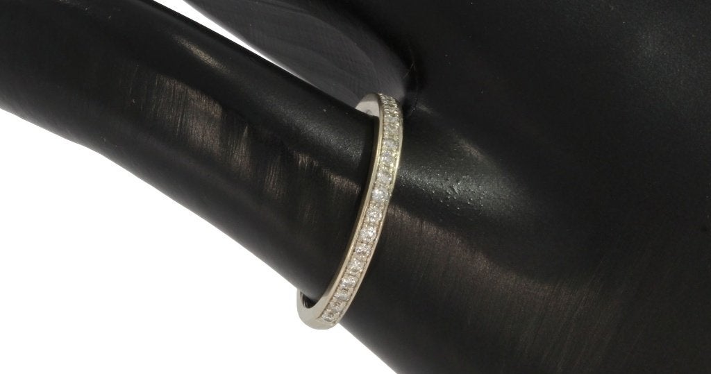20 diamanten alliance fraaie 14k gouden rij ring dames, Voordeelsieraden, Ophalen of Verzenden, Met edelsteen, Dame