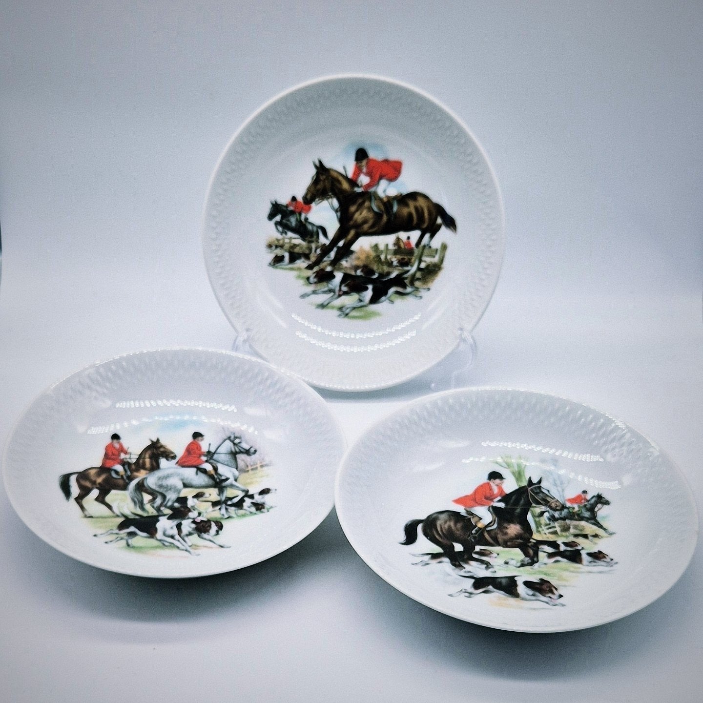 Set van 3 Edelstein Bavaria "Jacht" diepe borden, Antiek en Kunst, Ophalen of Verzenden