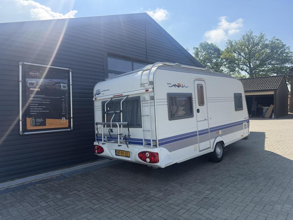 Hobby Excellent Easy 460 UFE , mover, voortent in nieuwstaat, Rondzit, Hobby, Bedrijf, Overige typen