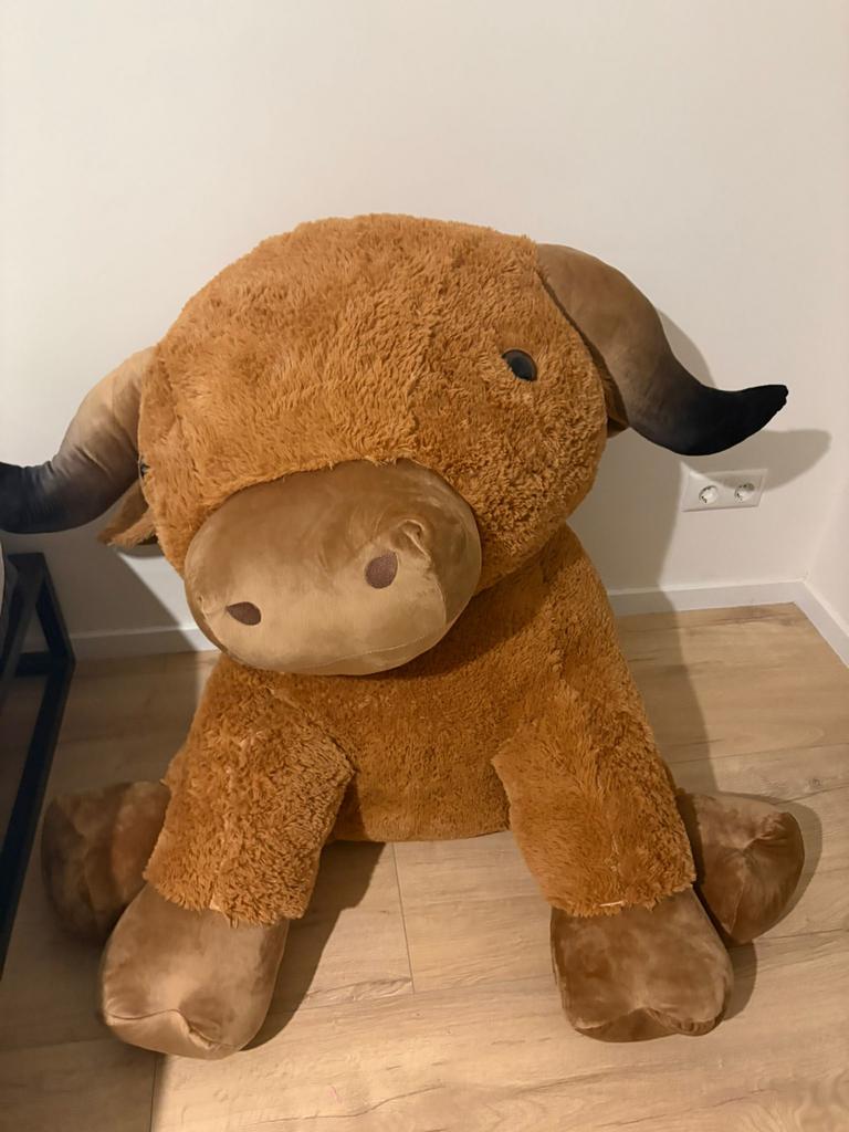 XXL Bizon Knuffel - Gloednieuw en Super Zacht!, Ophalen, Nieuw, Overige typen