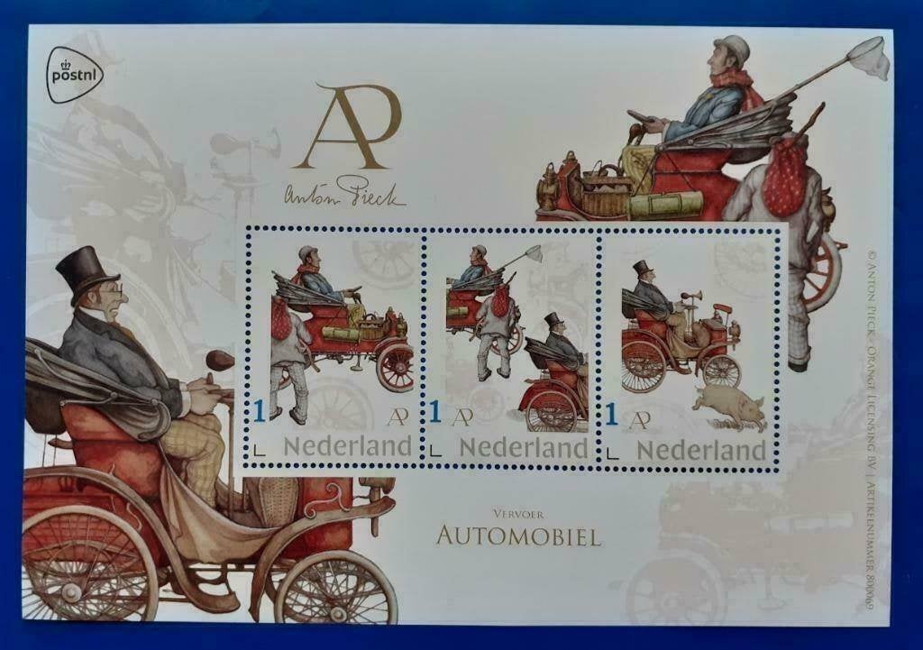 NVPH: V3642P Anton Pieck - Automobiel (postzegelvel), Ophalen of Verzenden, Na 1940, Postfris
