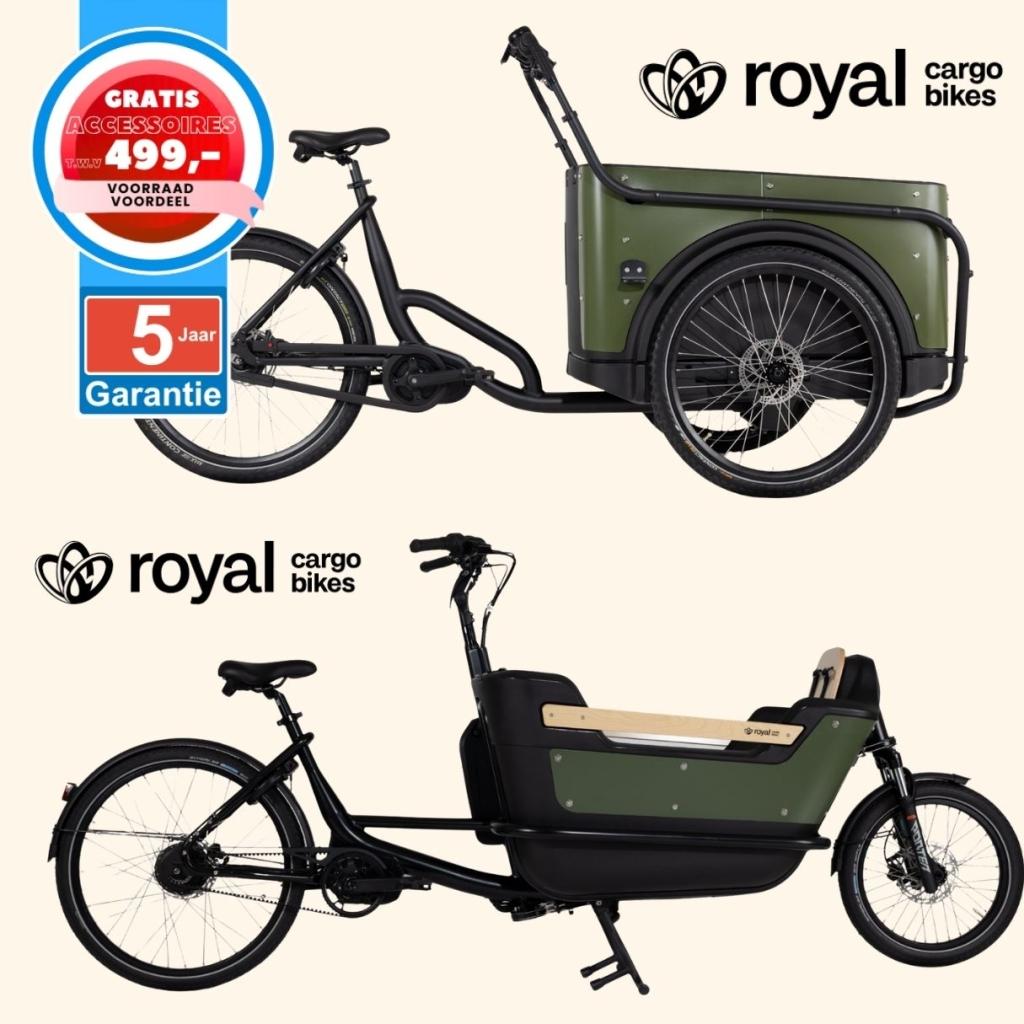 Royal Cargo Bike elektrische bakfiets Nederlandse bakfietsen, Fietsen en Brommers, Fietsen | Bakfietsen, Overige merken, 4 kinderen of meer