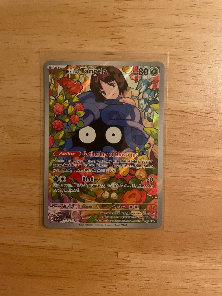 Erika’s Tangela Art Rare Ascended Heroes, Ophalen of Verzenden, Zo goed als nieuw, Losse kaart