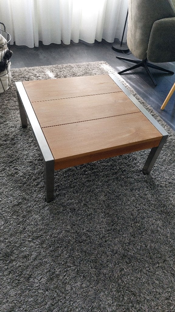 salontafel teakhout, Ophalen, Gebruikt, 100 tot 150 cm, 50 tot 100 cm