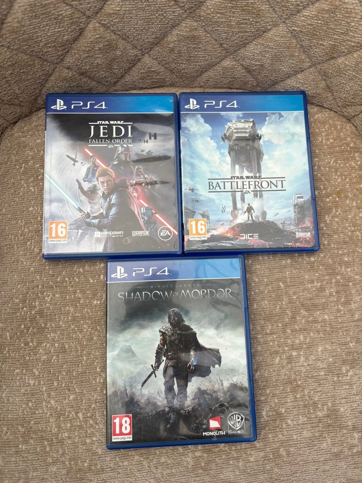 Star Wars Jedi: Fallen Order+Star Wars Battlefront +Shadow, 1 speler, Zo goed als nieuw, Vanaf 16 jaar, Ophalen