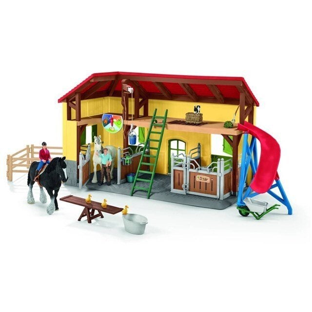 Schleich FARM WORLD Paardenstal - 42485 - stal set, Ophalen of Verzenden, Zo goed als nieuw