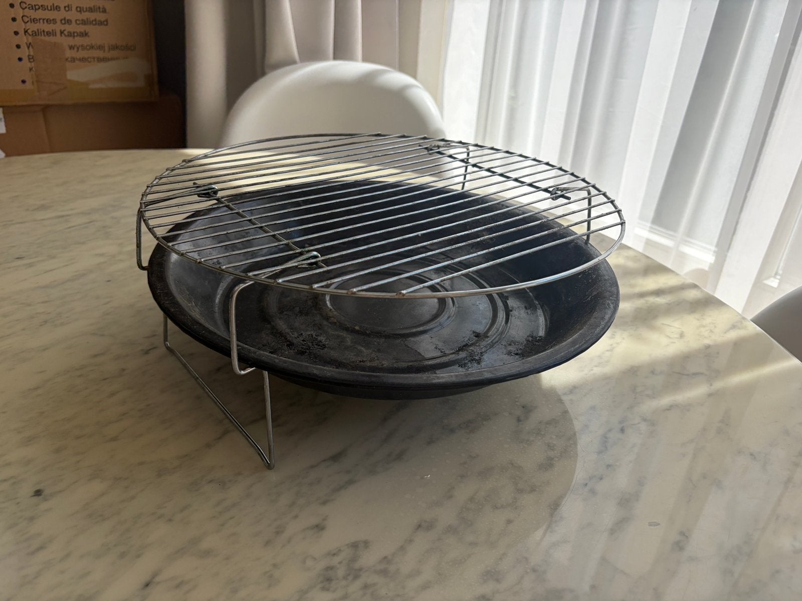 Kleine BBQ, Tuin en Terras, Houtskoolbarbecues, Ophalen of Verzenden, Gebruikt