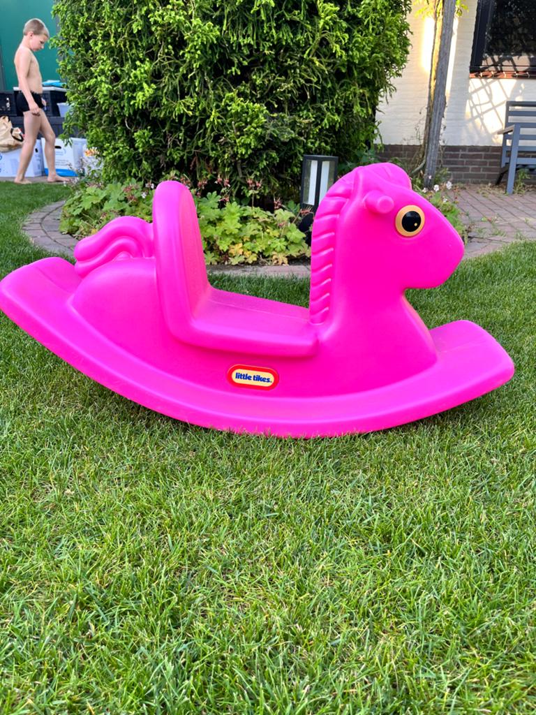 Little Tikes roze hobbelpaard, Ophalen, Gebruikt, Meisje