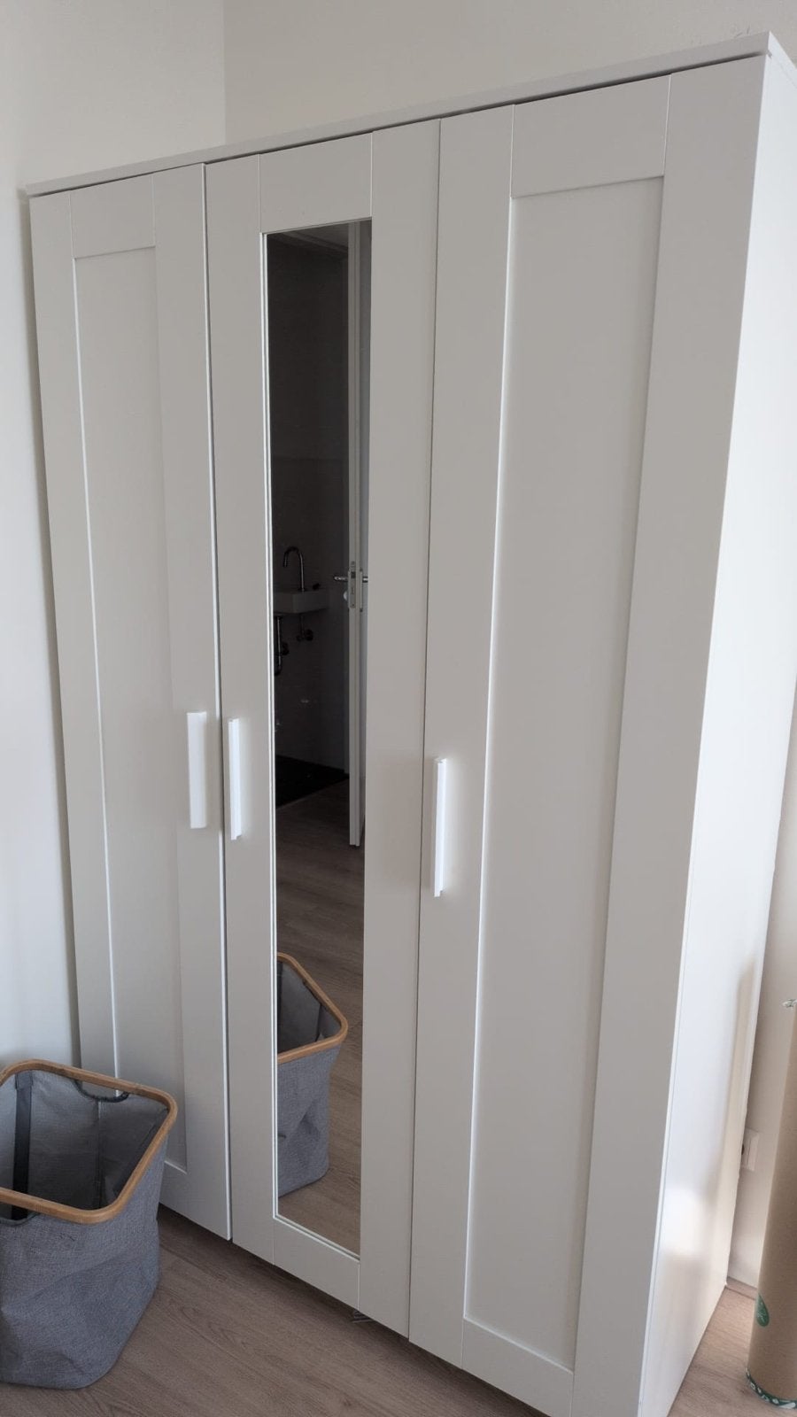 IKEA Brimnes kledingkast, Ophalen, 100 tot 150 cm, 200 cm of meer, Zo goed als nieuw