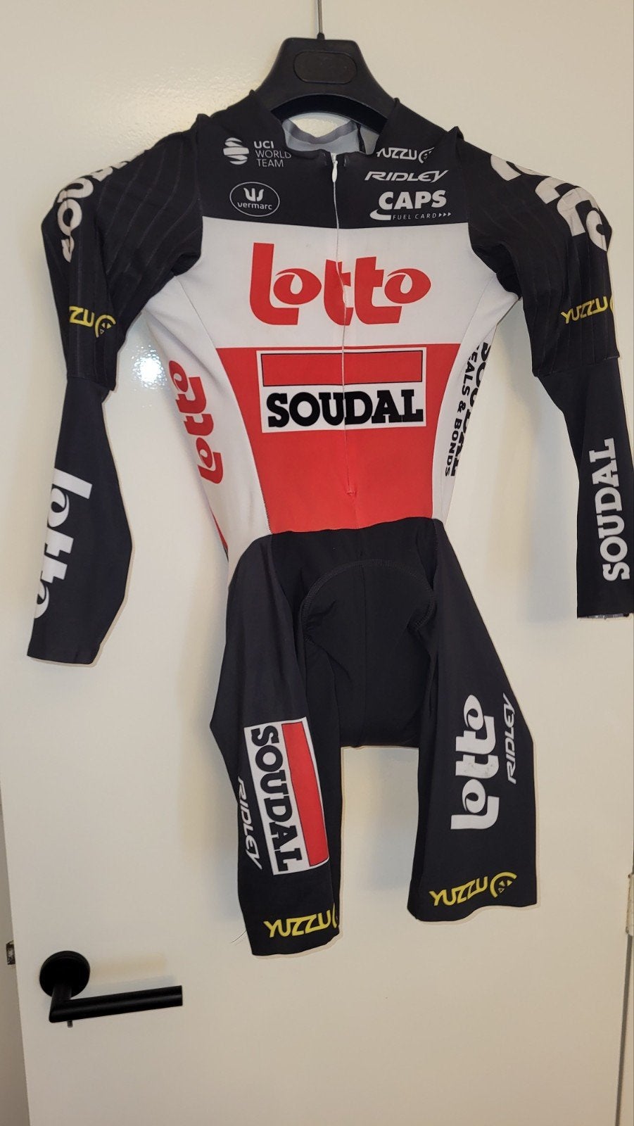 Vermarc Lotto Soudal Snelpak tijdritpak fietspak M-48, Verzenden, Schoenen