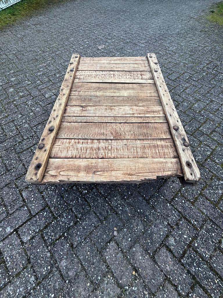 industriële koffietafel salontafel, Huis en Inrichting, Gebruikt, 100 tot 150 cm, 50 tot 100 cm, Minder dan 50 cm