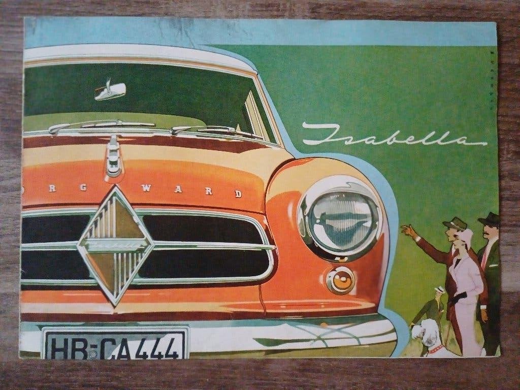 Borgward Isabella brochure, Ophalen of Verzenden, Gelezen, Overige merken