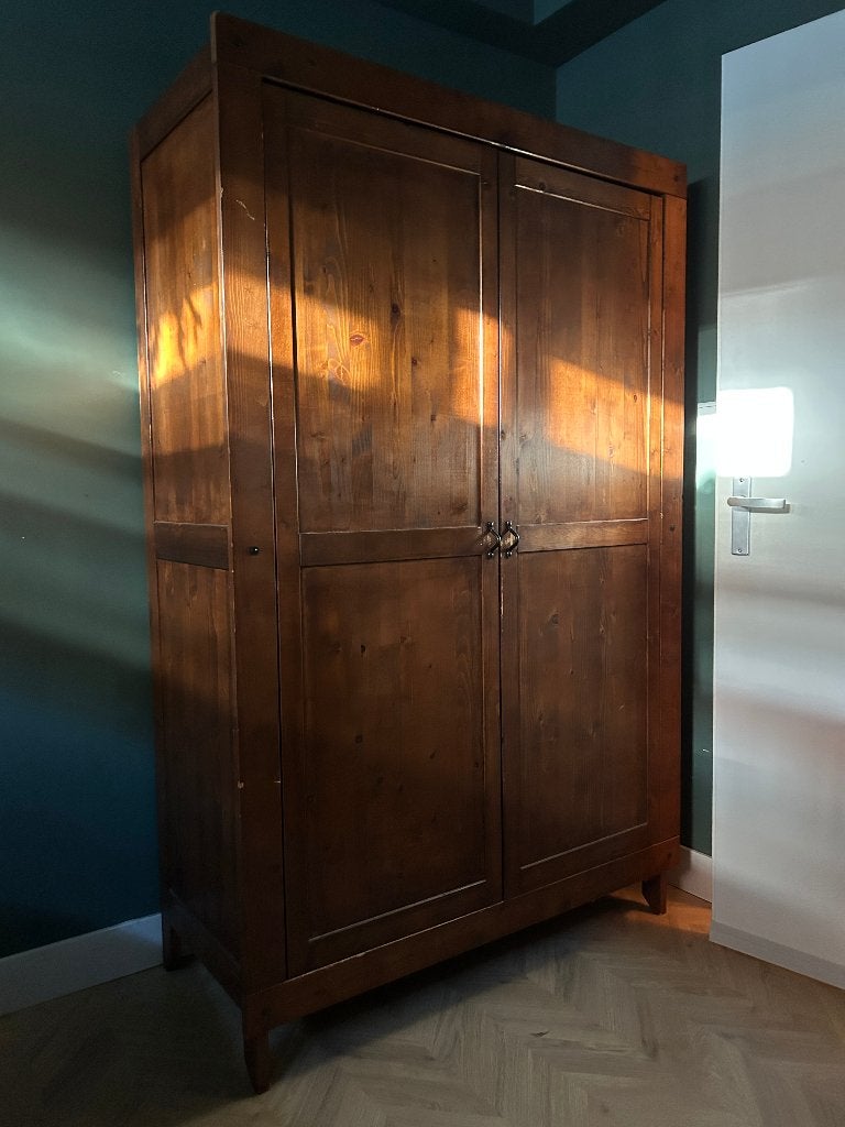 Gratis houten kledingkast, Huis en Inrichting, Kasten | Kledingkasten, Ophalen, Gebruikt, 100 tot 150 cm, 150 tot 200 cm