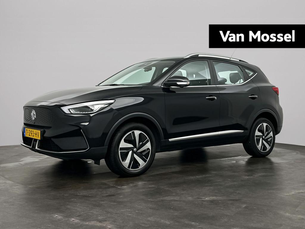 MG ZS EV Standard Range Luxury 50 kWh | Leder | Panoramadak, Auto's, 12 maanden, Gebruikt, ZS, Zwart