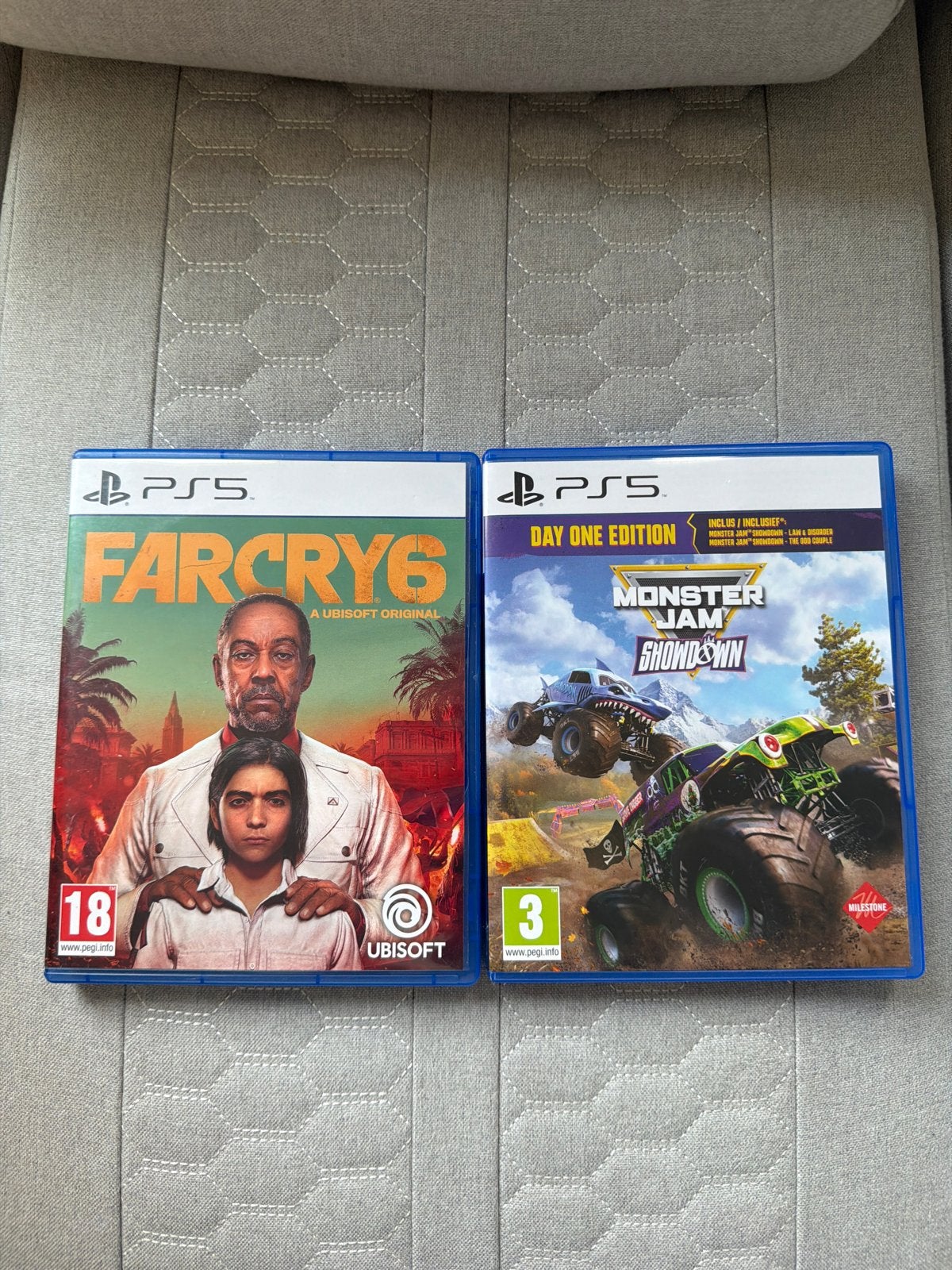 Far Cry 6 & Monster Jam Showdown PS5 Games, Spelcomputers en Games, Vanaf 18 jaar, 1 speler, Zo goed als nieuw, Ophalen