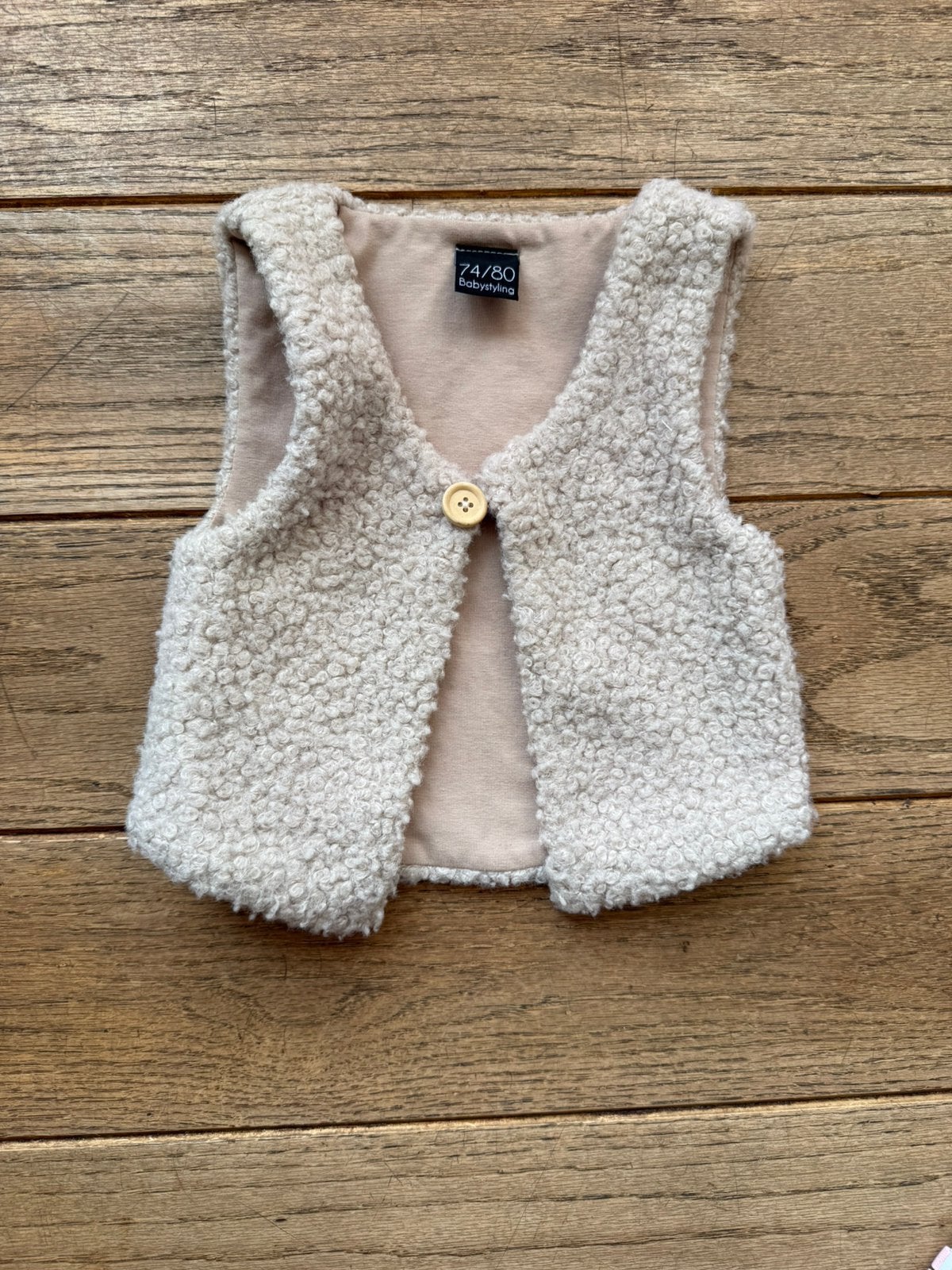 Babystyling gilet mt 74/80, Kinderen en Baby's, Ophalen of Verzenden, Zo goed als nieuw, Jongetje of Meisje