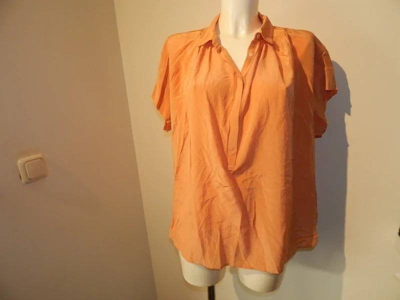 Repeat zijde blouse top mooie koraal tint xs maar baggyNieuw