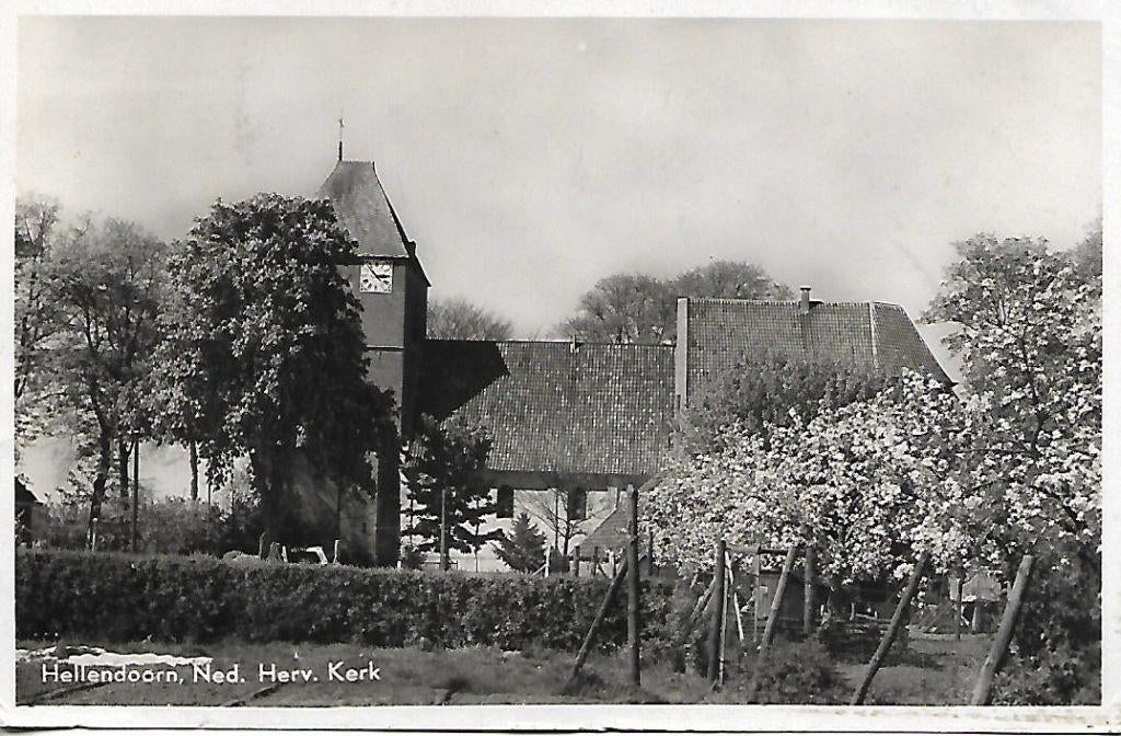 Hellendoorn- -N.H.Kerk., Verzenden, 1940 tot 1960, Gelopen, Overijssel