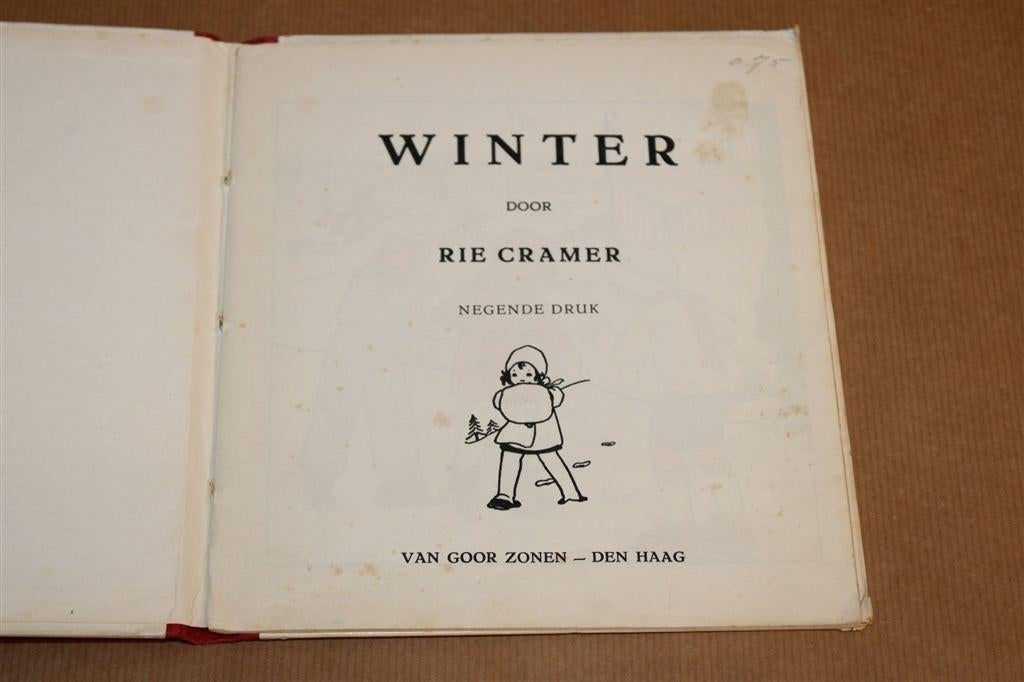 Winter — Rie Cramer Prentenboek Vintage 1959, Ophalen of Verzenden, Gelezen