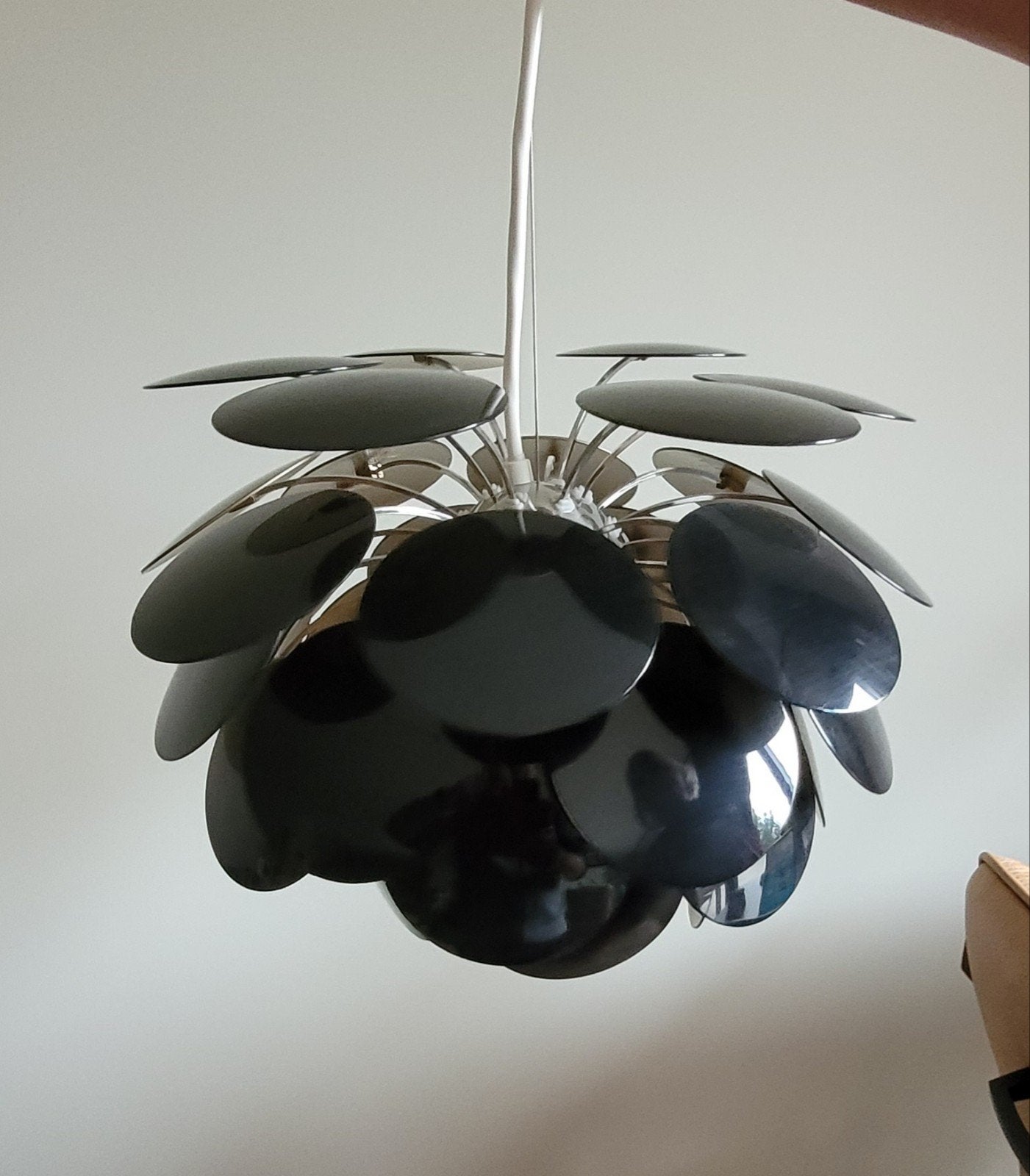 hanglamp Marset Discoco Suspence, zwart/goud, 35cm doorsnee, Ophalen, Zo goed als nieuw, Metaal, E14 (klein)