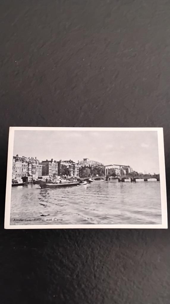 Oude Ansichtkaart Amsterdam Amstel met Carré - HEMA uitgave, Verzamelen, Ophalen of Verzenden, 1920 tot 1940, Ongelopen, Noord-Holland